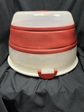 Prepworks by Progressive Collapsible Cupcake & Cake Carrier Red