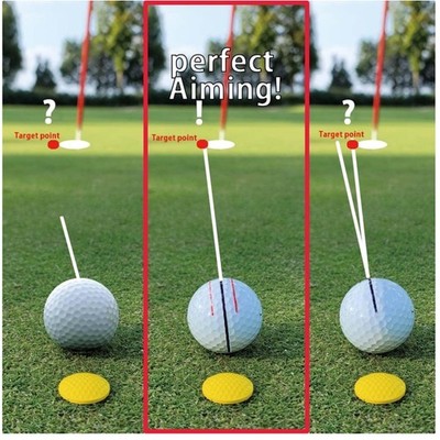 Golf Ball Marker Alignment Tool Kit with Triple Line Design