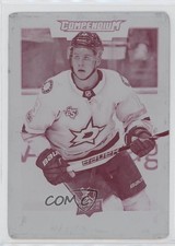 2017 Upper Deck Compendium Printing Plate Magenta 1/1 Mattias Janmark #389 0c3