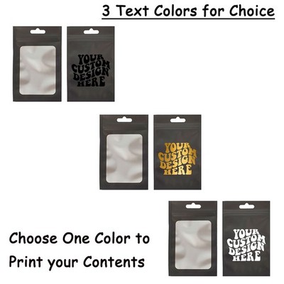 Custom Logo Mylar Pouches for Cosmetic Samples | Small Business Beauty Packaging