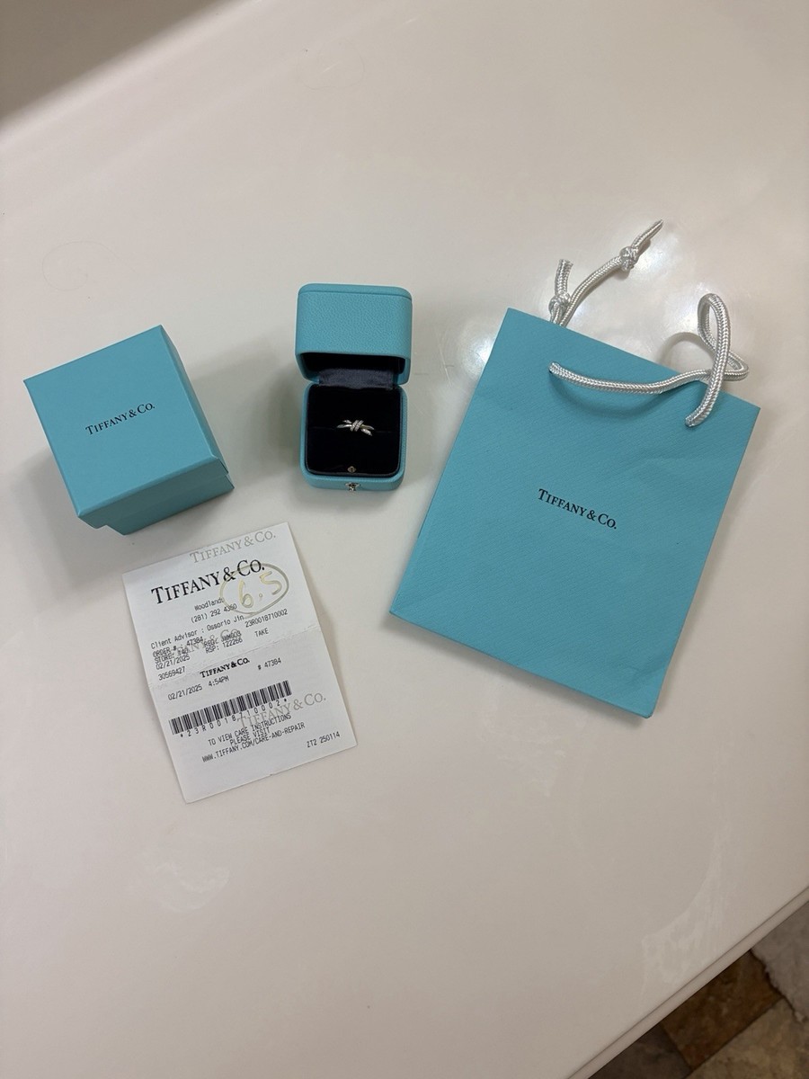 Tiffany & Co. Knot Diamond Ring Size 6.5 | eBay