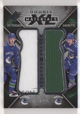 2018 SPx Double XL Duos Materials Tier 1 /199 Elias Pettersson Adam Gaudette 0tf