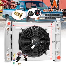 3 Row Radiator Shroud Fan Relay For 88-93 Chevy Gmc Ck 1500 2500 3500 5.0l At