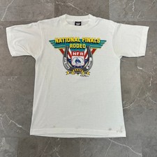 90s Vintage National Rodeo Finals Graphic Tee Mens Medium Short Sleeve Western