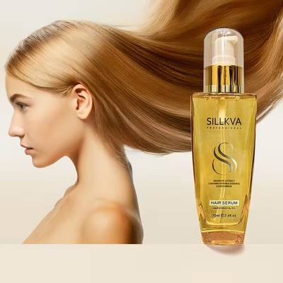 SILLKVA Moroccan Argan Oil Hair Essence Suitable for Dry, Frizzy