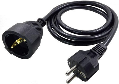 Toptekits CEE7/7 European 220V Power Extension Cord, 16A 250V, 16Ft/5M 2-Prong S
