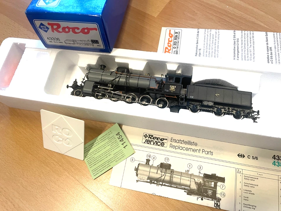 ROCO HO Gleichstrom Dampf C 5/6 2969 SBB nr. 43336 OVP unbespieltes Sammlermodel