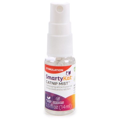 Smarty Kat Catnip Mist Spray Trial Size Attractant for Toys & Scratchers