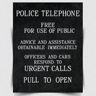 POLICE PHONE BOX SIGN Vintage METAL Wall Sign Door Plaque DR WHO Tardis A5 A4 A3