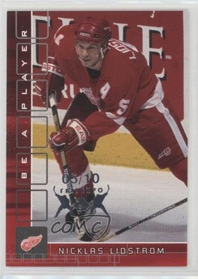 2001 ITG Be A Player Memorabilia Ruby Fall Expo 5/10 Nicklas Lidstrom HOF 13dl