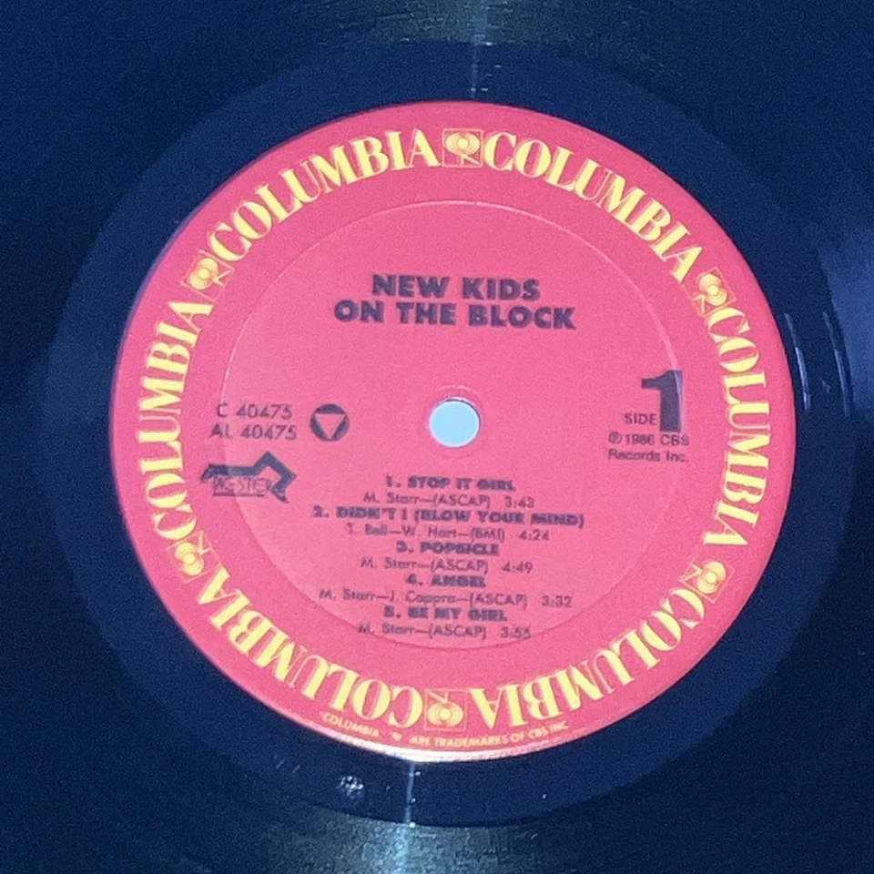 New Kids on the Block Self-Titled Debut LP w/Pic Sleeve COLUMBIA 40475 VG+ - Image 4 of 4