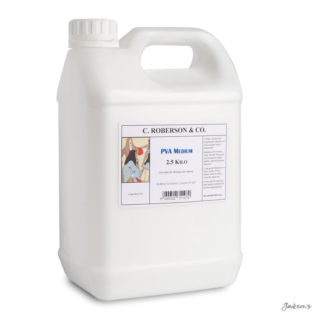 Roberson PVA Medium Vinyl Acetate 2500g Acrylic Paint Binder And Adhesive