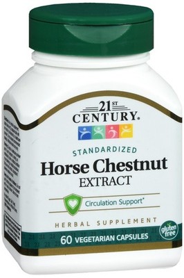 21st Century Standardized Horse Chestnut Extract 600 mg 60 Veg Caps X 2 BOTTLES