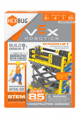 New HEXBUG VEX Robotics Steam Roller & Scissor Lift Kit 185+ Pieces 8+