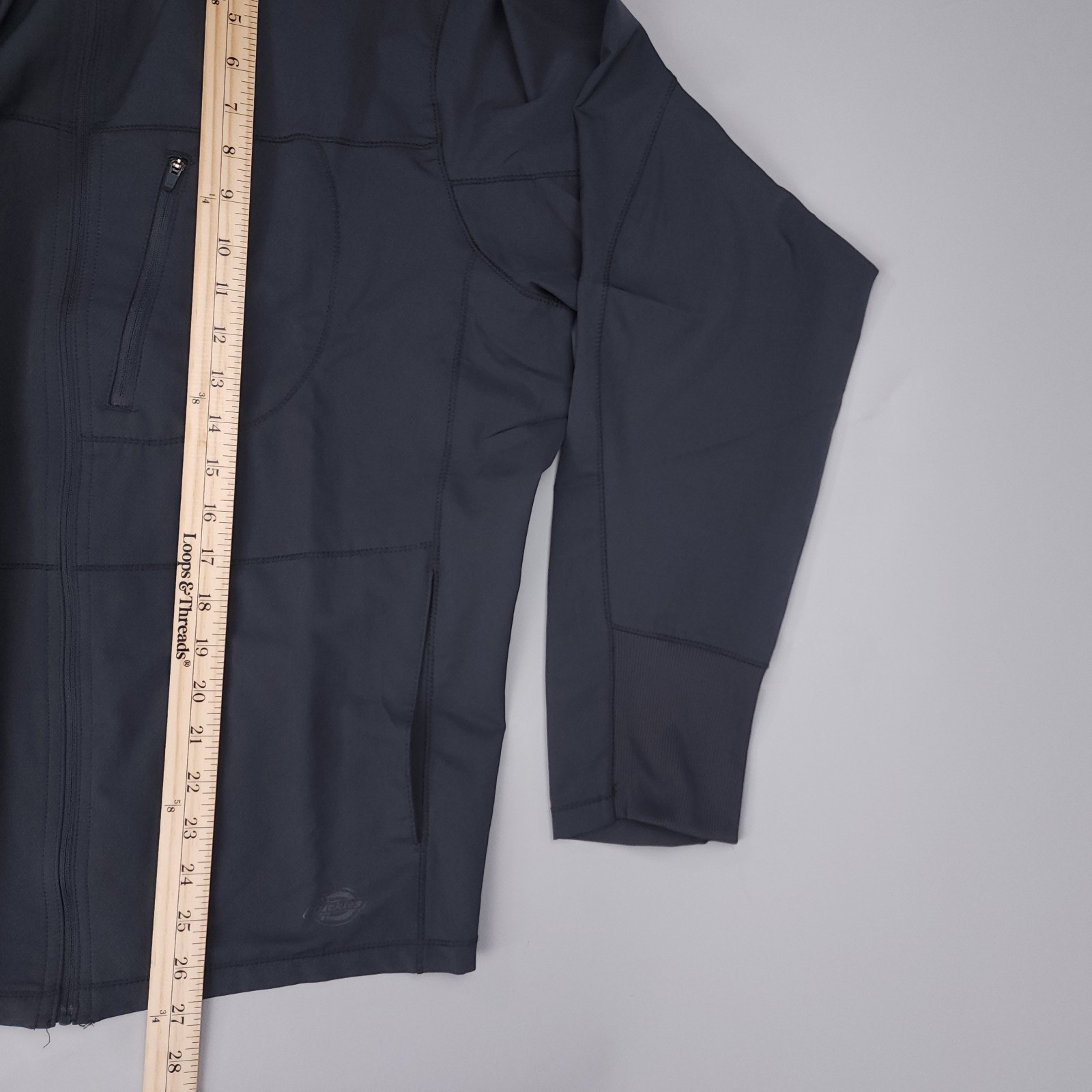 Dickies Gray Packable Windbreaker Jacket Men Larg… - image 8