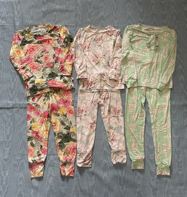Toddler Girls 3T Little Bum Bums/Laree & Co 3 Pair Long Sleeve/Long Pants PJ s