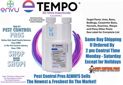 8 oz Tempo SC Ultra  ( 240 ML ) Insecticide Pest Insect Control Spiders Bed Bugs