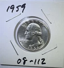 1959 25c SILVER Washington Quarter UNCIRCULATED (08-112)