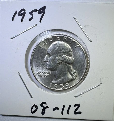1959 25c SILVER Washington Quarter UNCIRCULATED (08-112)