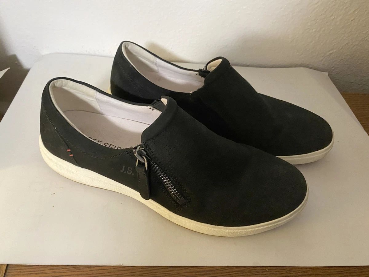 Josef Seibel Fergey 71 – Mocassini Donna In Pelle Nabuk Grigia – Suola EVO, Lacci, Larghezza Normale