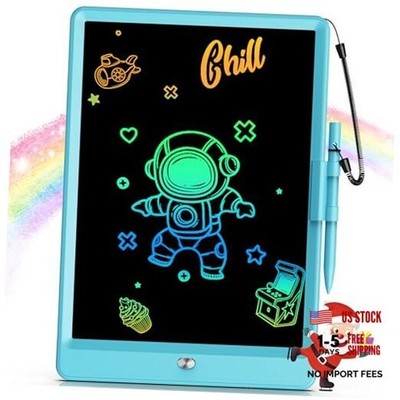 Toys for 3-6 Years Old Girls Boys, LCD Writing Tablet 10 Inch 10 inch Blue