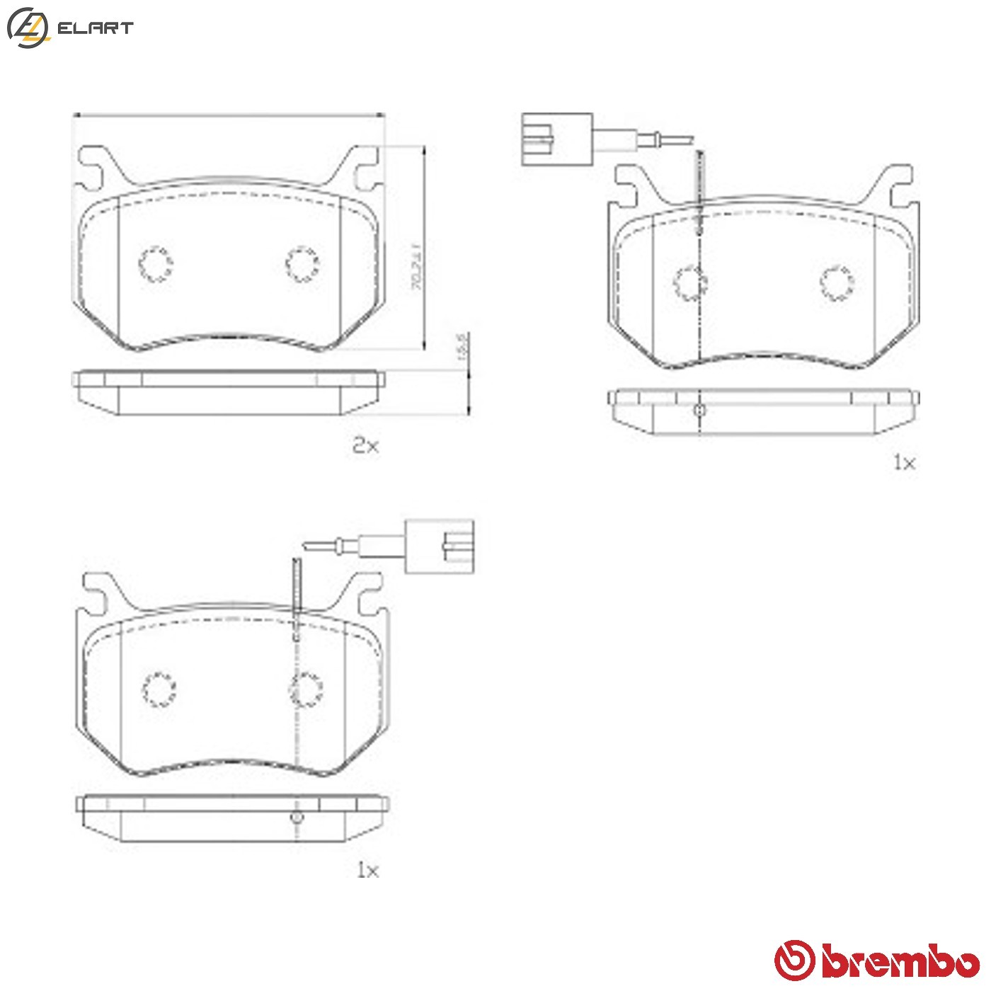BRAKE PAD SET DISC BRAKE P 23 184 FOR ALFA ROMEO 670050436/052721 2.9L 6cyl