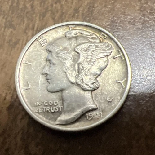1941 Unc MERCURY SILVER Dime Silver @ $103.91 Oz Invest Or Fill Collection Today