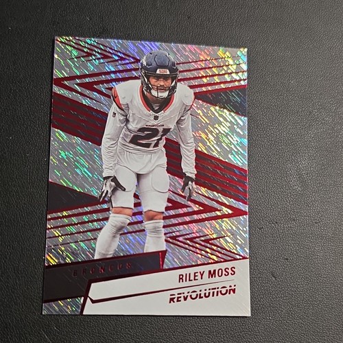 Panini 2025 Revolution Riley Moss Denver Broncos Storm Parallel #108 Football