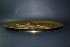 VTG Old 1920s 30's Chinese Export Bronze Cast Dragon Relief Wall Art Plate — photo 4