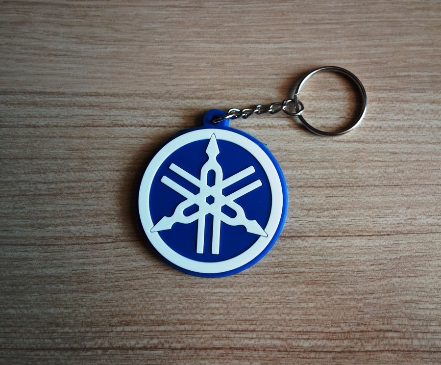 YAMAHA Keychain Rubber Keyring Motorcycle Bike Collectible Modern Gift New Set