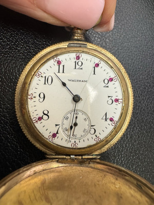 Waltham Model 1877 Gold Filled Full Hunter Pocket Watch 18s 7J