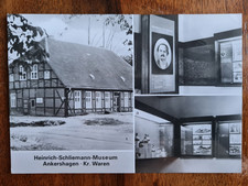 rar AK Ankershagen, H.-Schliemann-Museum, Pfarrhaus, Ausstellungsraum, 1988, DDR