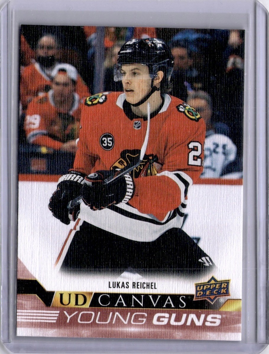 Lukas Reichel Young Guns Canvas 2022-23 Upper Deck Series 1 Blackhawks #C110