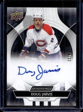 2024-25 Upper Deck Engrained Icons Doug Jarvis Auto Ebony #/49 Canadiens