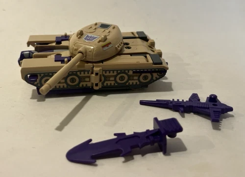 1985 TRANSFORMERS G1 Blitzwing Triplechanger Tank /Jet Gun Sword Vintage