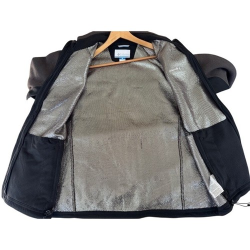 Columbia Mens Jacket Full Zip Fleece Brown Black Athletic - XL - Picture 11 of 11