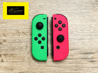 1 Paar Original Nintendo Joy-Con Controller - Farbe: neon-grün ; neon-pink