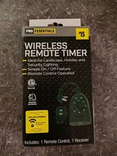 Pro Essentials Wireless Remote Control Timer Indoor/Outdoor 125VAC 15A 1875W