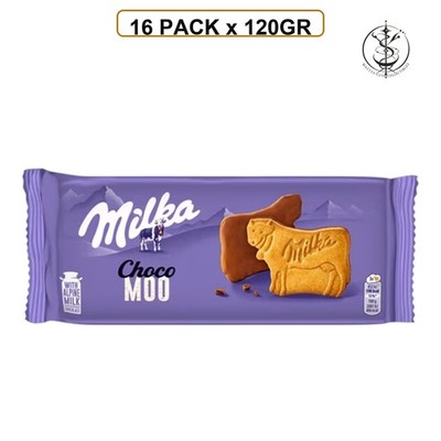 BISCUIT CHOCO MOO TOPPED MILK CHOCO MILKA POLAND NCW3 - POLAND - 16 PACK x 120GR