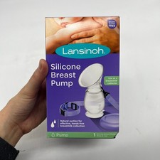Lansinoh Breastmilk Collector Silicone with Lid  Neck Strap New in Box