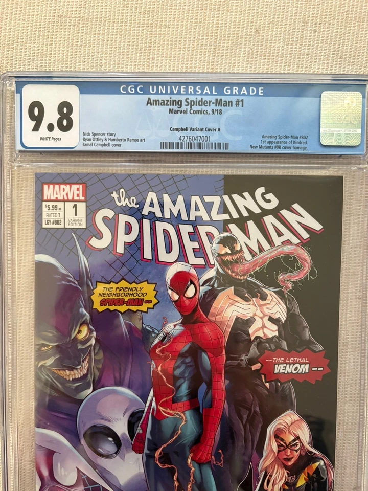 Amazing Spider-Man #1 Campbell Variant CGC 9.8 First Kindred Appearance - Image 2 of 4