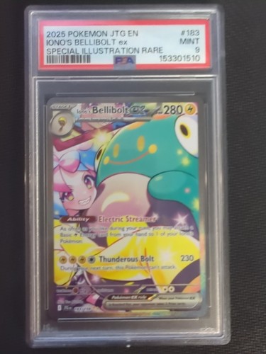Iono's Bellibolt ex graded PSA 9 for sale on eBay