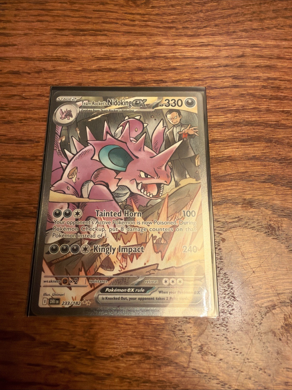 Team Rocket's Nidoking ex 233/182 Sv10: Destined Rivals Holo