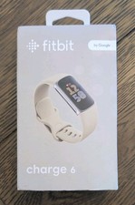 Fitbit Charge 6 Fitness Tracker with Google apps and GPS Porcelain/Silver