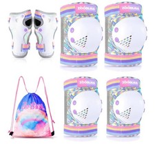 Knee Pads for Kids Toddler Knee and Elbow Pads Set Wrist Guards Size M