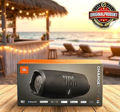 JBL Charge 5 Lautsprecher kabellos mit WLAN Bluetooth Schwarz  NEU ! UVP 249  