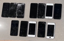 As-is Lot of 12 Damaged Apple iPod Touch 6th Gen - Space Gray - 16GB - 17259