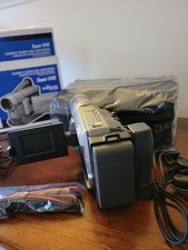  MINT JVC GR-SXM161U Super VHS Camcorder, RCA cable, Manuals and Bag