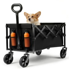 Rolling Pet Stroller Dog Cat Travel Stroller With Storage Basket for Small Dogs
