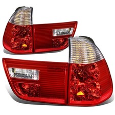 For 2000-2006 Bmw X5 E53 Pair Tail Brake Light Reverse Lamps Inner Outer Red